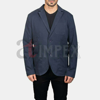 Men Leather Blazer