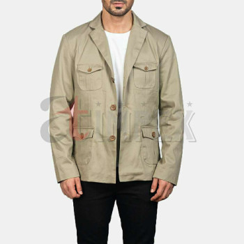 Men Leather Blazer