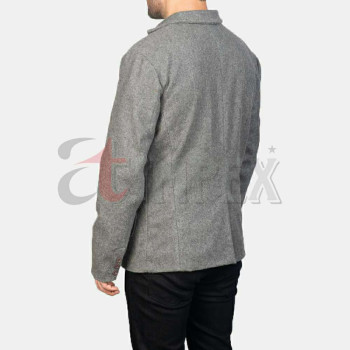 Men Leather Blazer