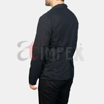 Men Leather Blazer